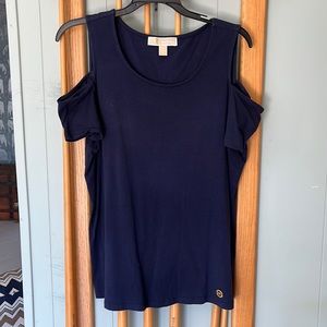 Michael Kors Cold Shoulder Top Size L
